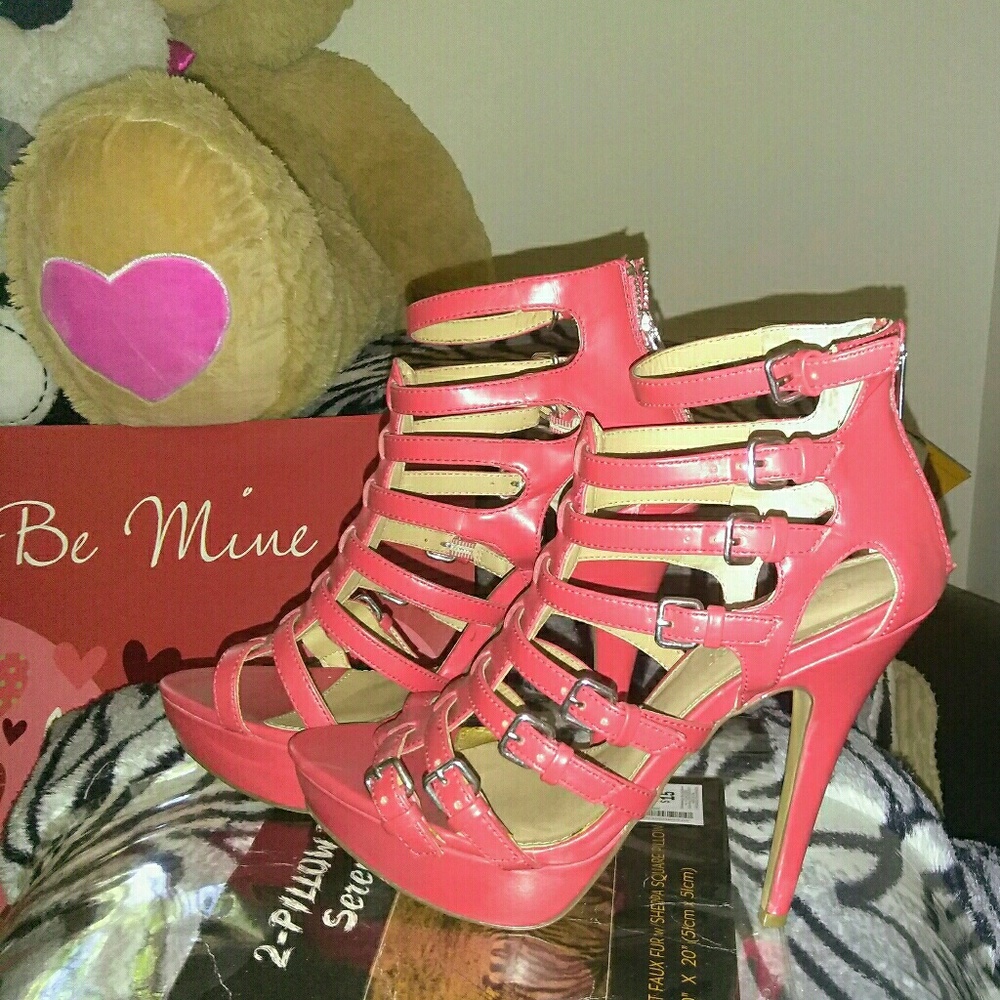 Hot Peach heels